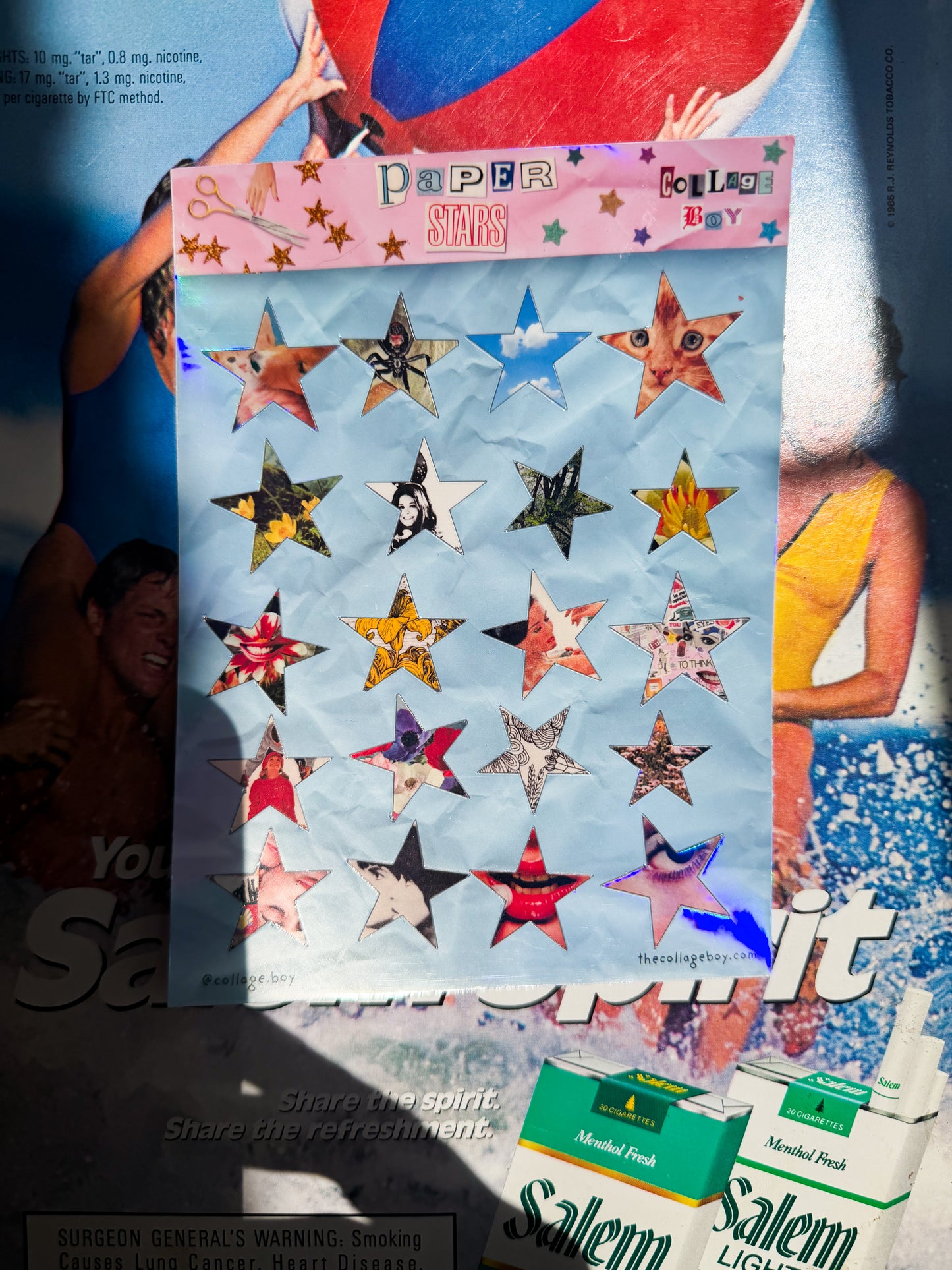Paper Stars Sticker Sheet