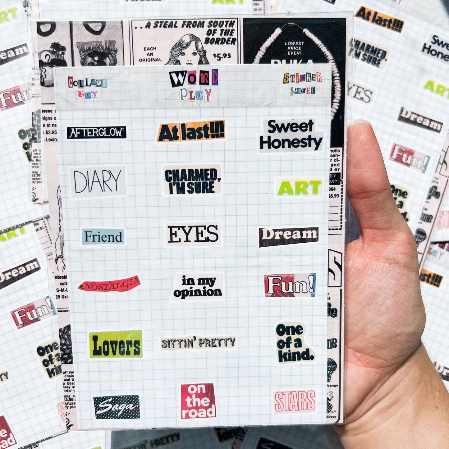 Word Play Sticker Sheet