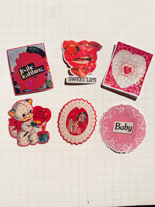 Vintage Valentine Sticker Pack